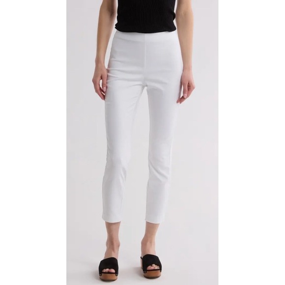 Rag & Bone Simone Slim Ankle Pants White‎ Cropped Pants Stretch Casual Size 10 - Picture 1 of 12